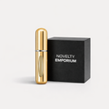 5ml Refillable Travel Perfume Atomizer – Compact Aluminum Pocket Spray Bottle Golden