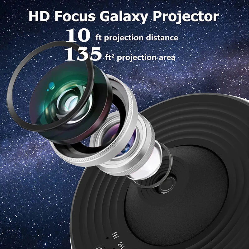 Nebula Star Projector – LED Galaxy Light for Bedroom Ceiling & Cosmic Room Ambience
