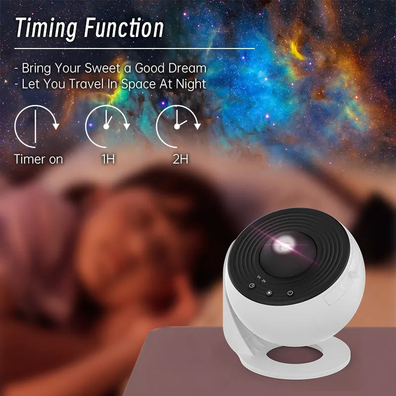 Nebula Star Projector – LED Galaxy Light for Bedroom Ceiling & Cosmic Room Ambience