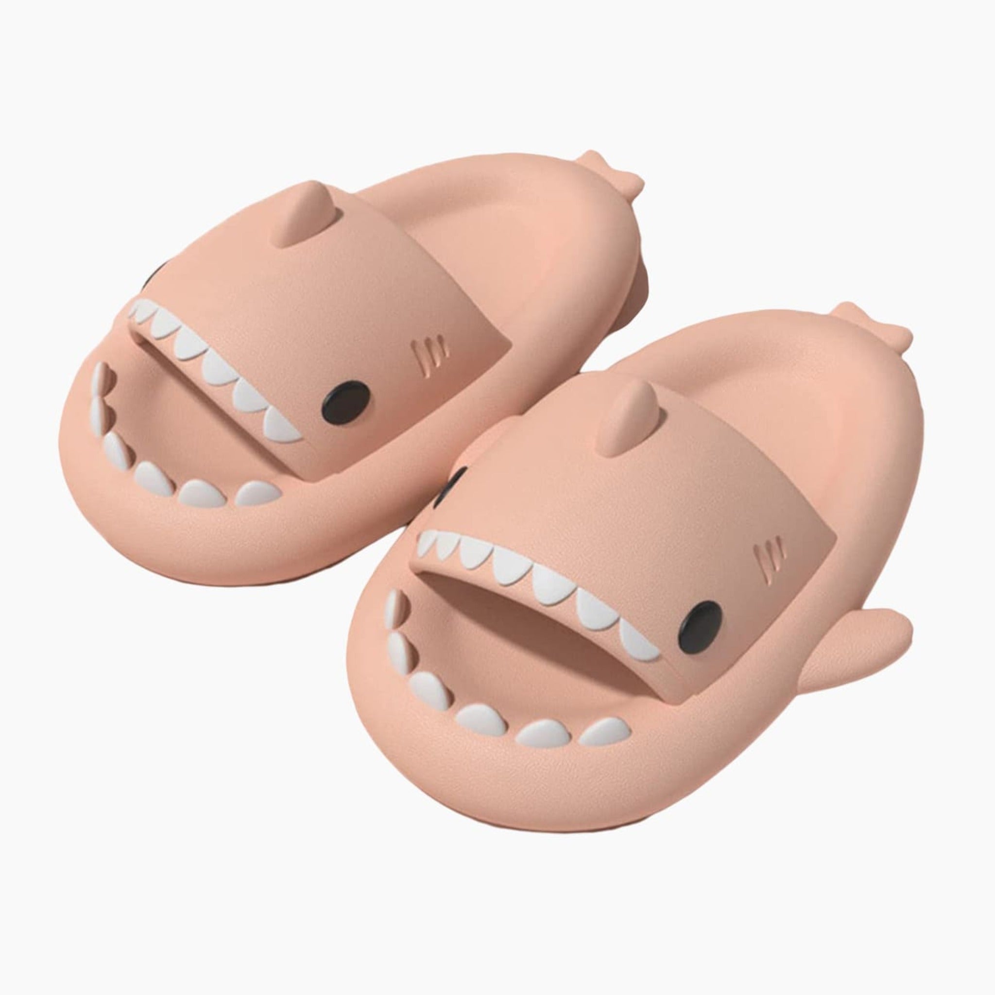 Shark Slides Slippers – Soft Foam Novelty House Shoes for Men and Women - Baby Pink / 8C (5.91 inch) - Gifts