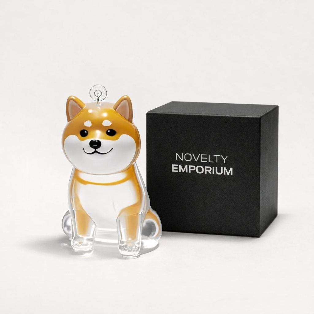 Pet Hair Keepsake Keychain – Dog Shaped Memory Storage Pendant for Fur Keepsakes Shiba Inu