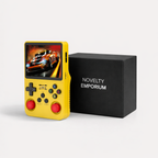 R36S Yellow Retro Gaming Console 64GB – Portable Handheld with 3.5" IPS Display & ARKOS System