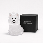 Pet Hair Keepsake Keychain – Dog Shaped Memory Storage Pendant for Fur Keepsakes