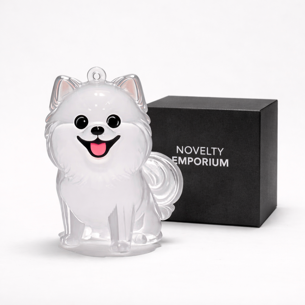 Pet Hair Keepsake Keychain – Dog Shaped Memory Storage Pendant for Fur Keepsakes Pomeranian