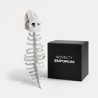 Wearable Dino Plushie Outfit with Soft Ribbed Back and Skull Hood - Gifts