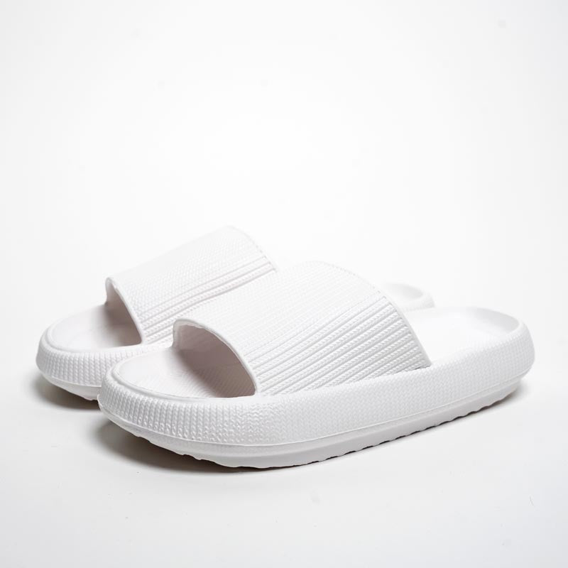 Cloud Slides Cushioned Platform Sandals for Everyday Comfort - White / 4 - Gifts