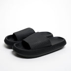 Cloud Slides Cushioned Platform Sandals for Everyday Comfort - Black / 4 - Gifts