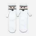 Magnetic Hand Holding Socks – Adorable Matching Socks That Hold Hands WHITE