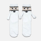Magnetic Hand Holding Socks – Adorable Matching Socks That Hold Hands WHITE