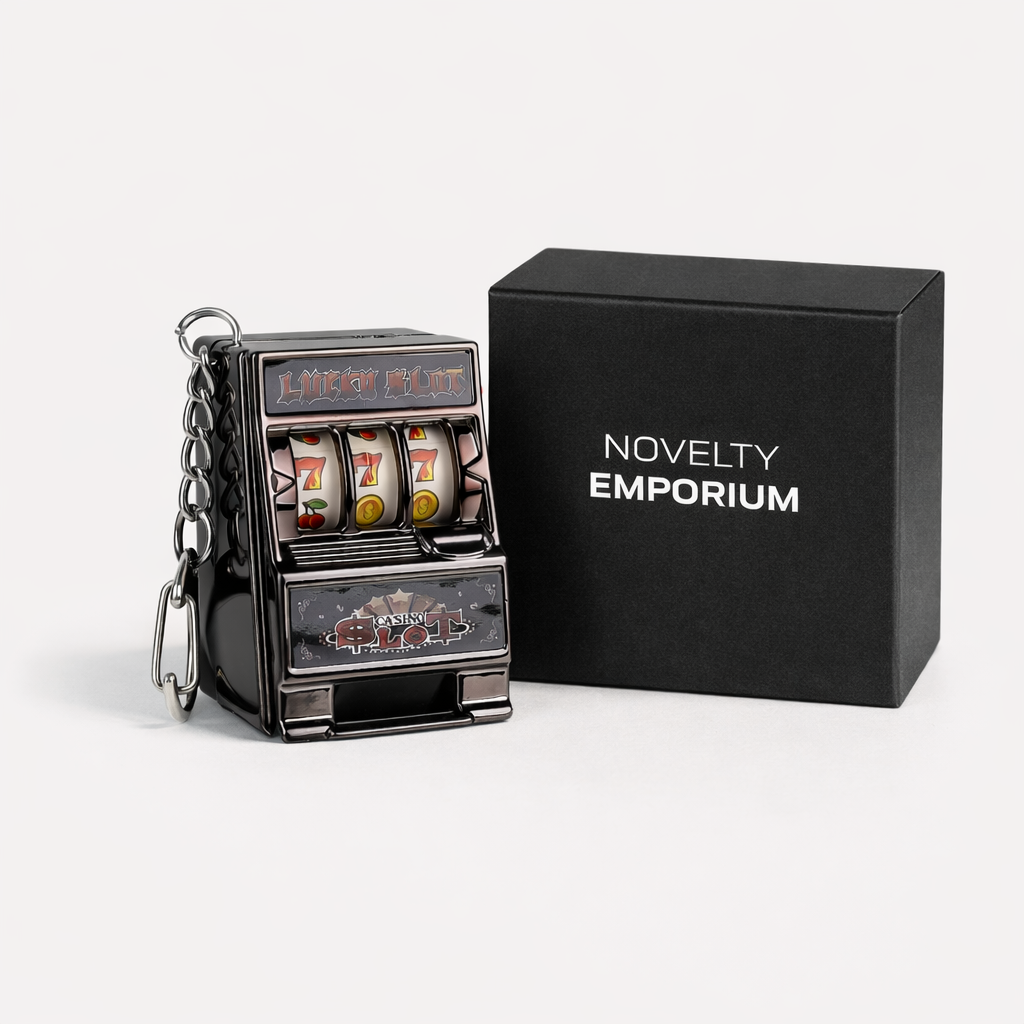 Mini Casino Slot Machine Keychain – Lucky Jackpot Pocket Toy