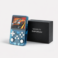 R36S Lake Blue 64GB Retro Handheld Game Console with 3.5" IPS Screen – Portable Classic Gaming System
