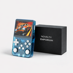 R36S Lake Blue 64GB Retro Handheld Game Console with 3.5" IPS Screen – Portable Classic Gaming System