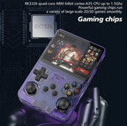 R36S Yellow Retro Gaming Console 64GB – Portable Handheld with 3.5" IPS Display & ARKOS System