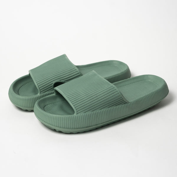 Cloud Slides Cushioned Platform Sandals for Everyday Comfort - Green / 4 - Gifts